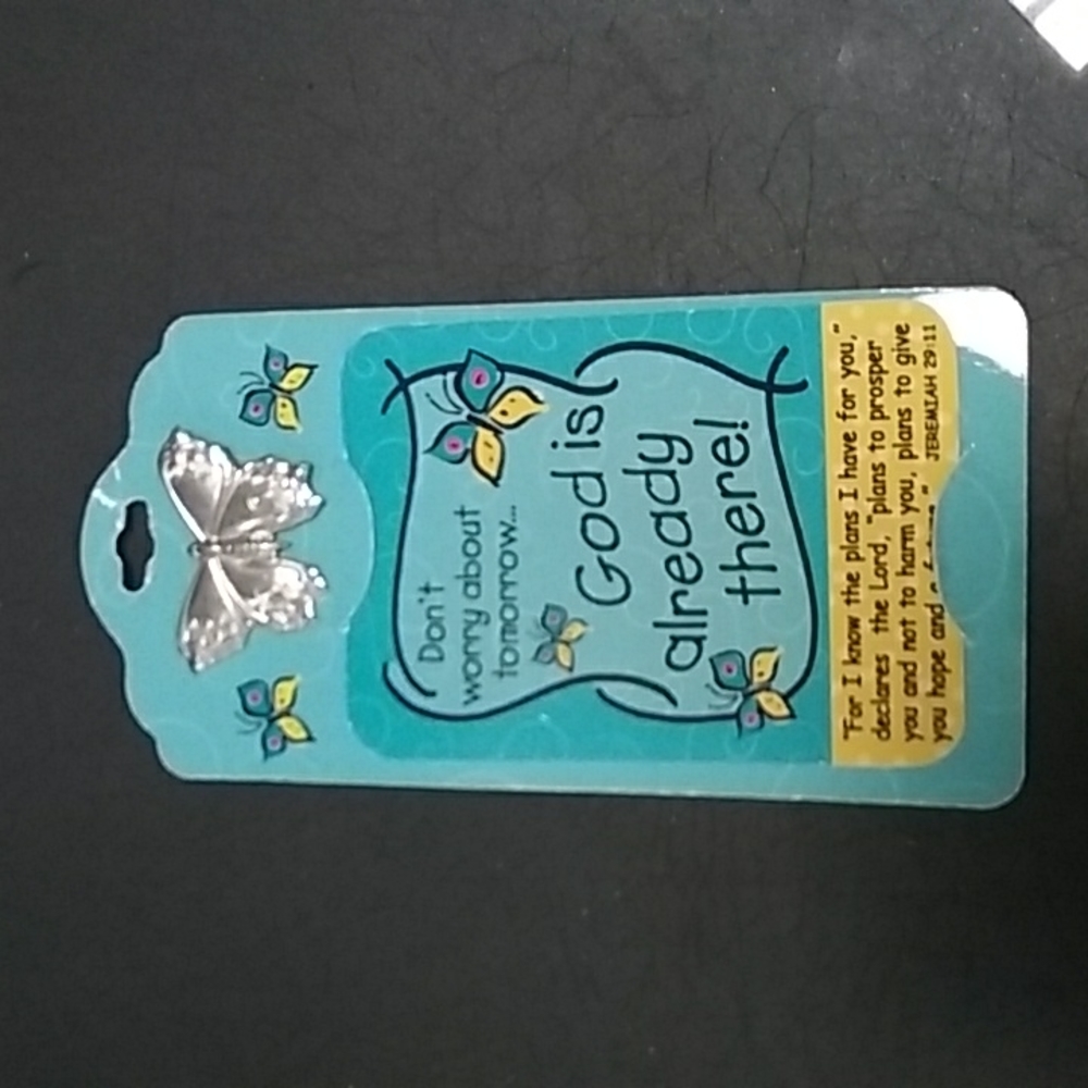 Don't worry about tomorrow pin/brooch